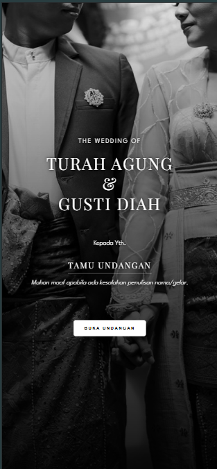 Pawiwahan — Wedding Invitation Website