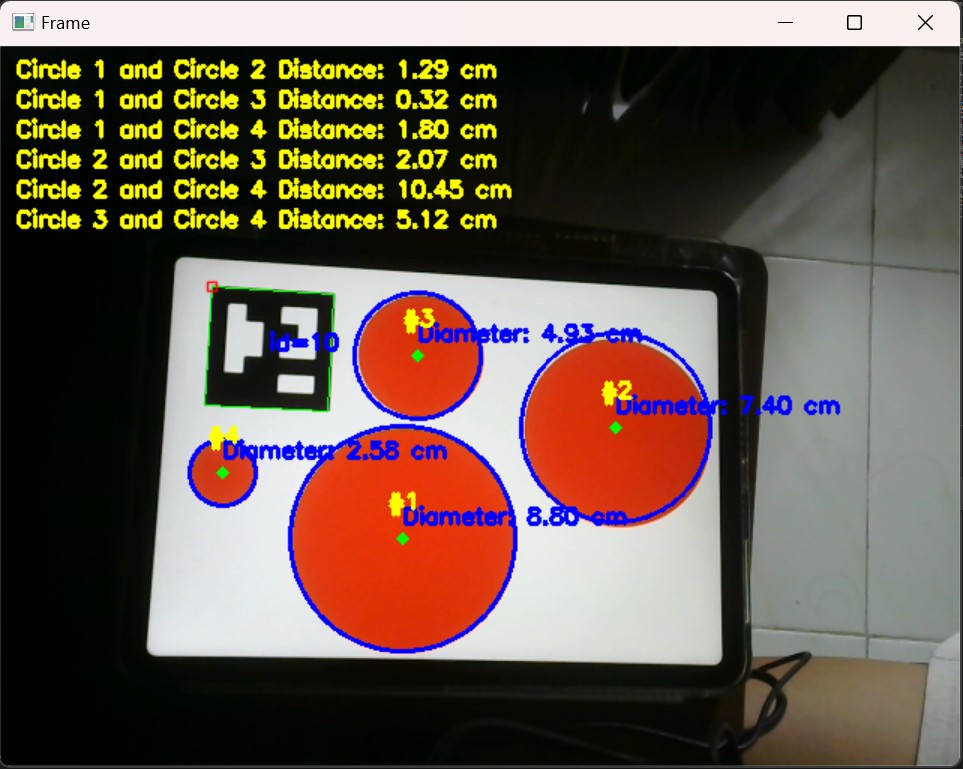 Real-Time Circle's Diameter Detector